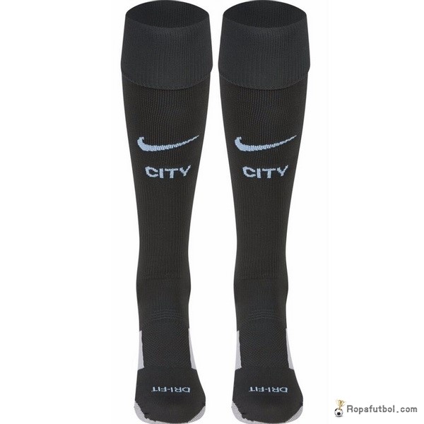 Calcetines Manchester City Replica Tercera Ropa 2017/18 Negro